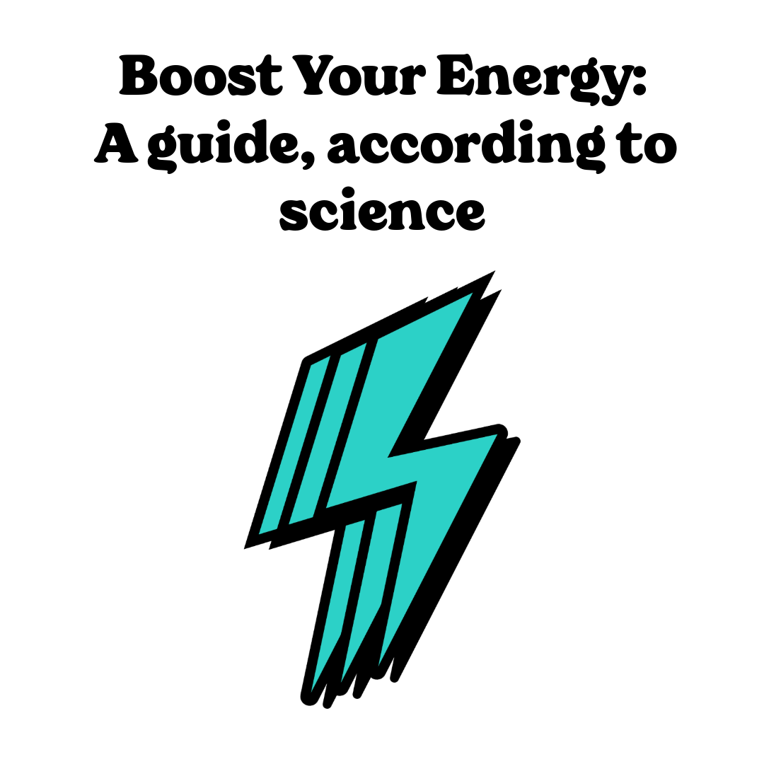  Energy boosts in the shape of lightening bolt